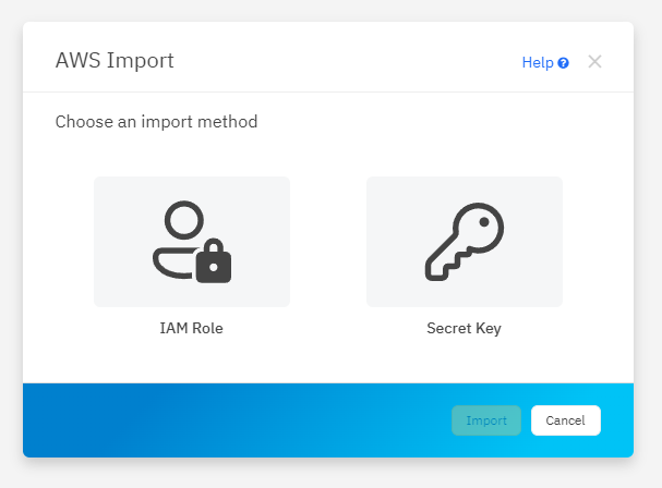 Choose your AWS authentication method