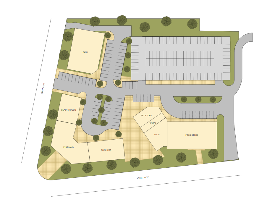 CAD site plan