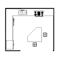 Island Kitchen Plan