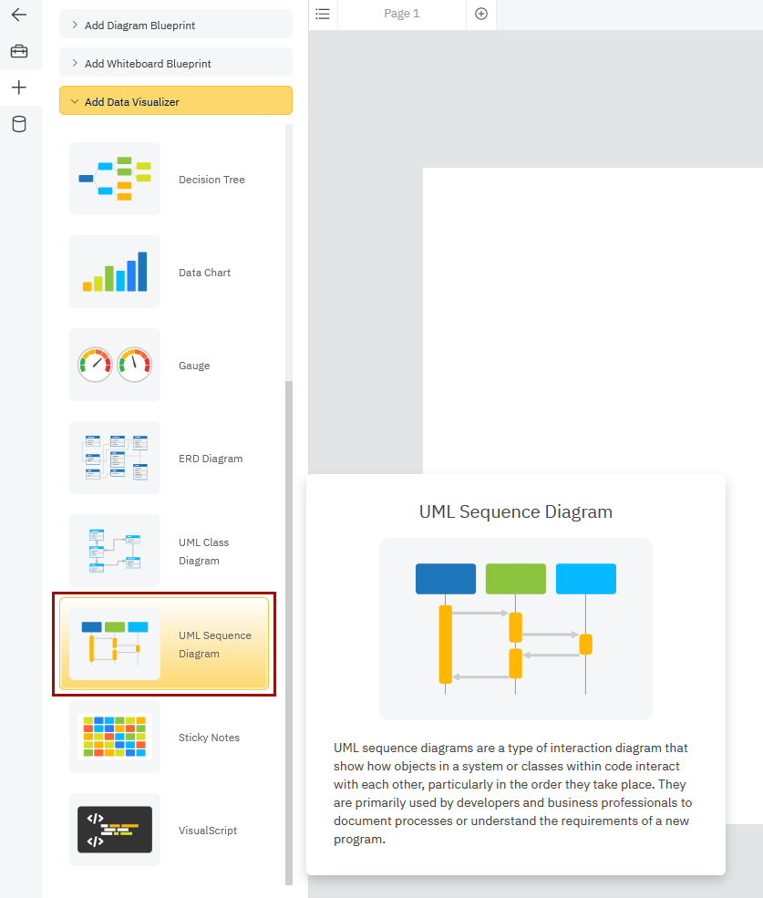 Launch the UML Sequence diagram visualizer